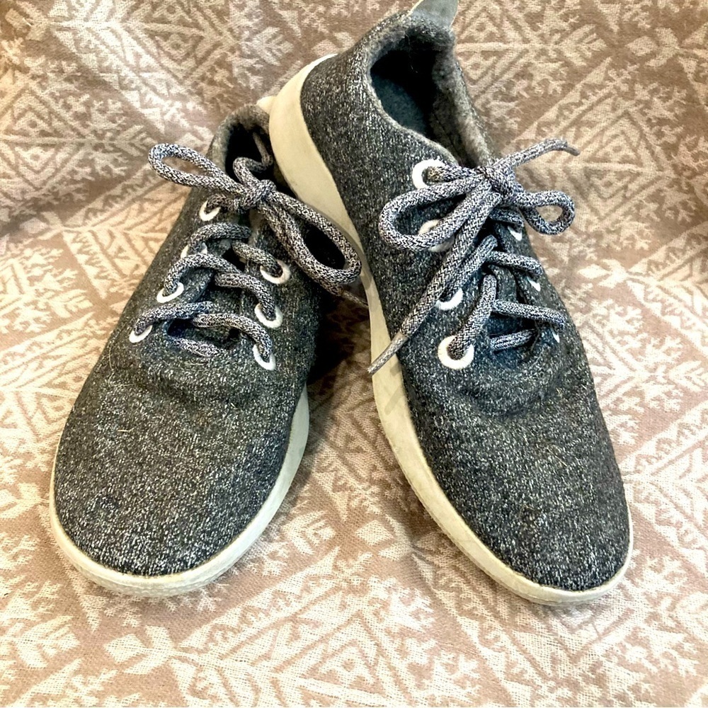 ALLBIRDS Sz 8 Lace Up Comfort Fabric and Sole Removable Sole Sneakers